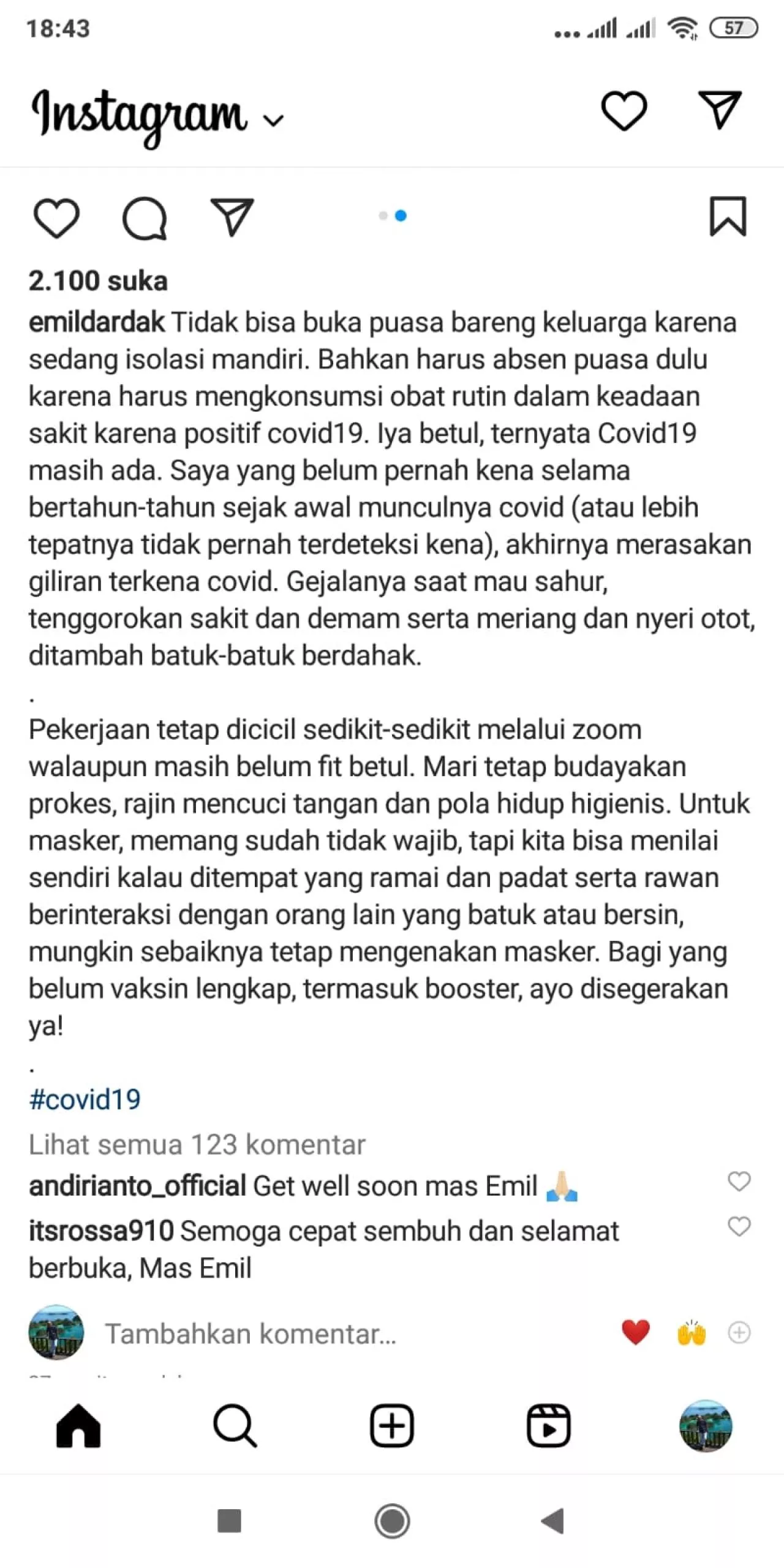 Pulang Dari Arab Saudi, Wagub Emil Dardak Terpapar COVID-19