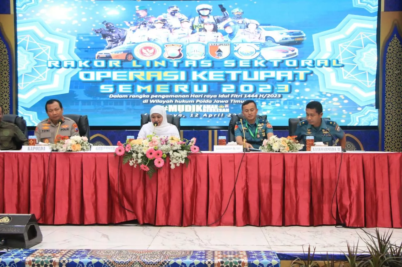 Jelang Mudik Lebaran 1444 H/2023, Polda Jatim Gelar Rakor Bersama Lintas Sektoral