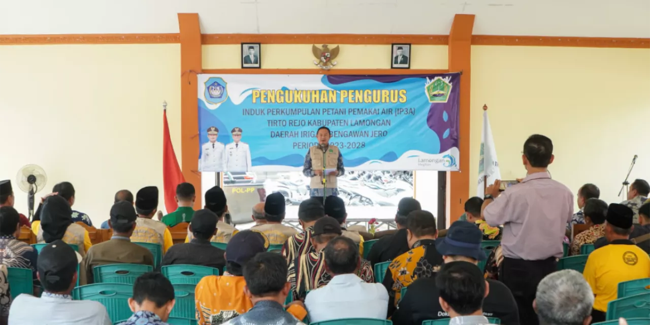 Bupati Lamongan Minta Aset Sumberdaya Air Di Sekitar Bengawan Jero Dijaga Untuk Ketahanan Pangan
