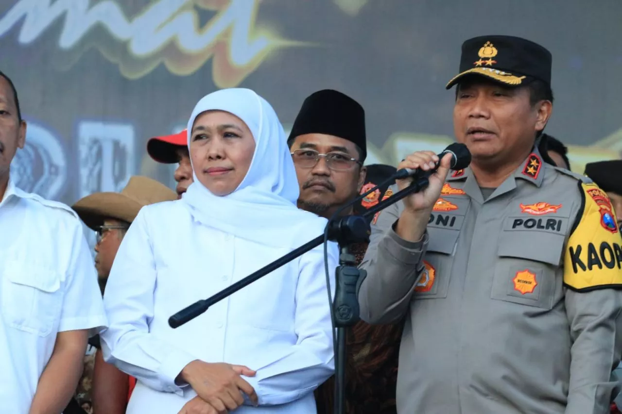 Peringatan Hari Buruh di Jatim Berjalan Aman dan Lancar