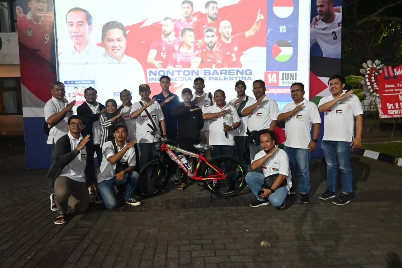 Eric Tohir Gelar Nobar Indonesia vs Palestina di Universitas Muhammadiyah Purwokerto