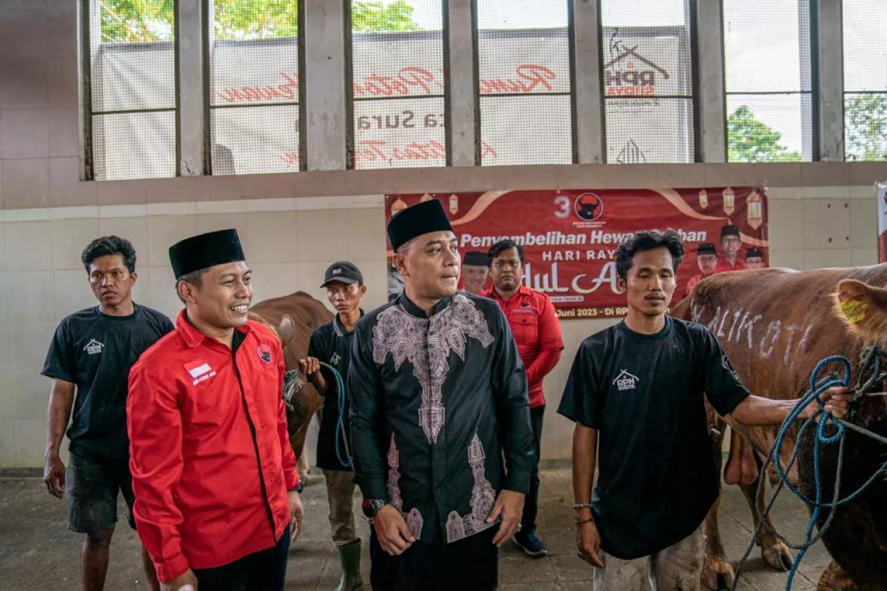 Potong 14 Sapi, PDIP Surabaya: Iduladha Momen Perkuat Gerakan ke Akar Rumput