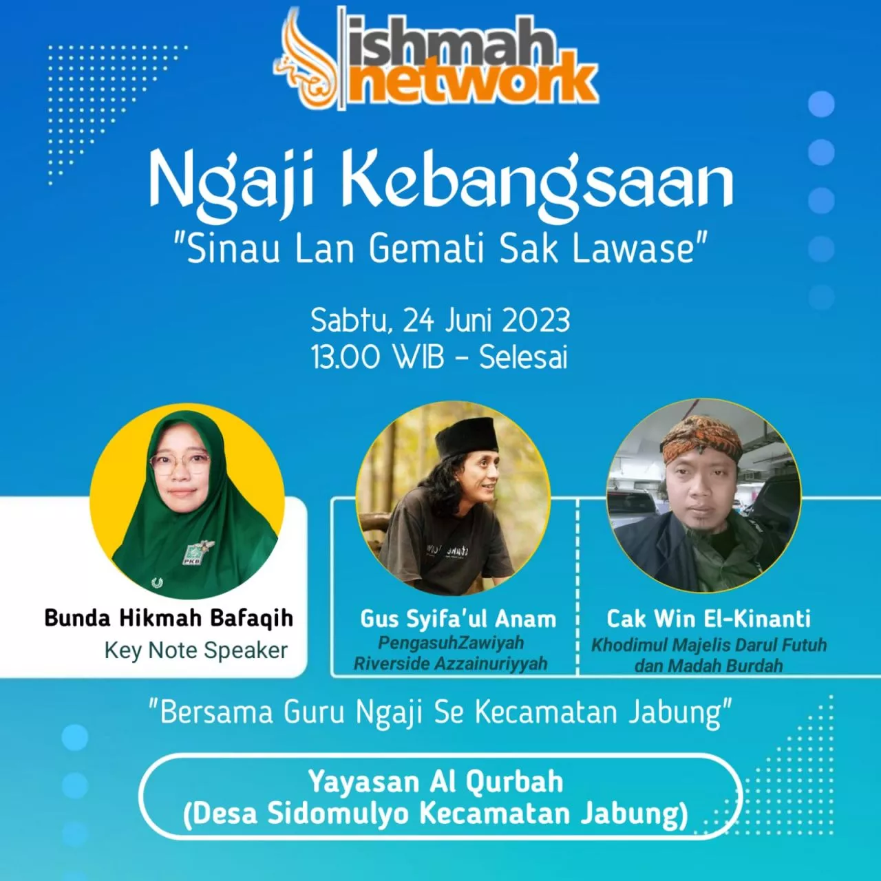 Cegah Radikalisme, Ishmah Network Hadirkan Hikmah Bafaqih untuk Guru-guru Ngaji