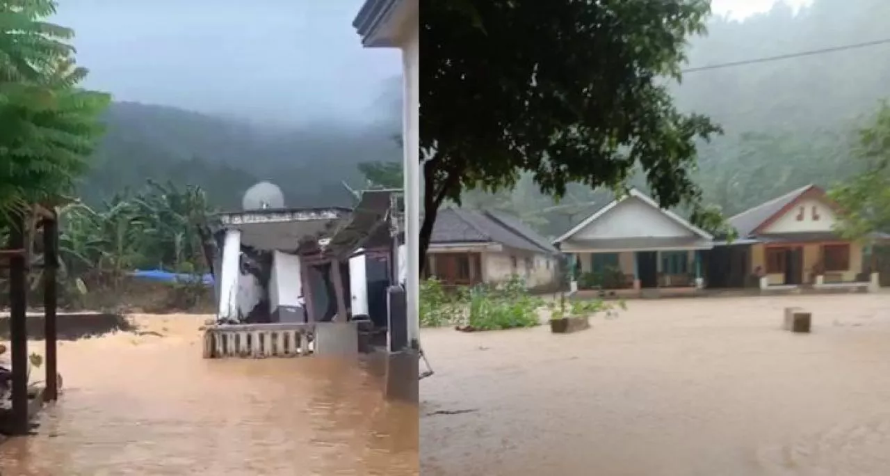 Akibat Curah Hujan Tinggi, Wilayah Malang Selatan Terendam Banjir