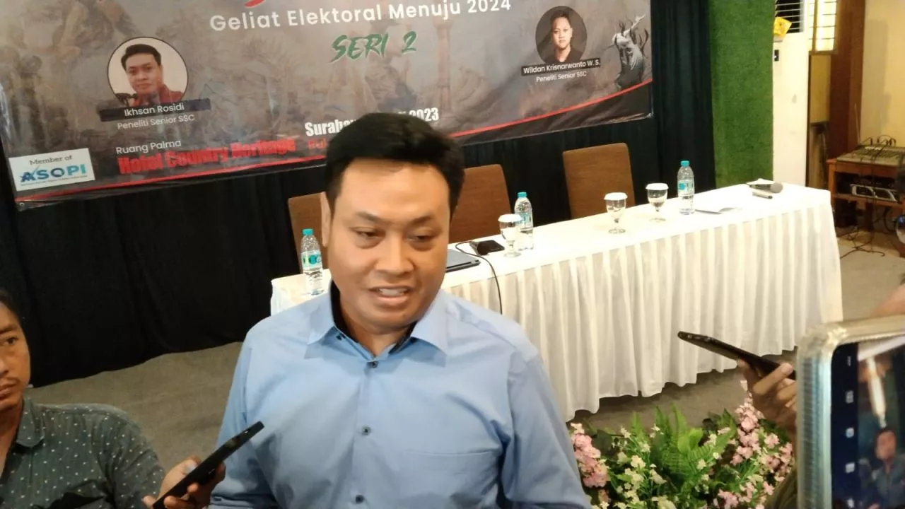 Hasil Survey SSC, PDIP Jawara di Surabaya , Dibuntuti Gerindra dan PKB
