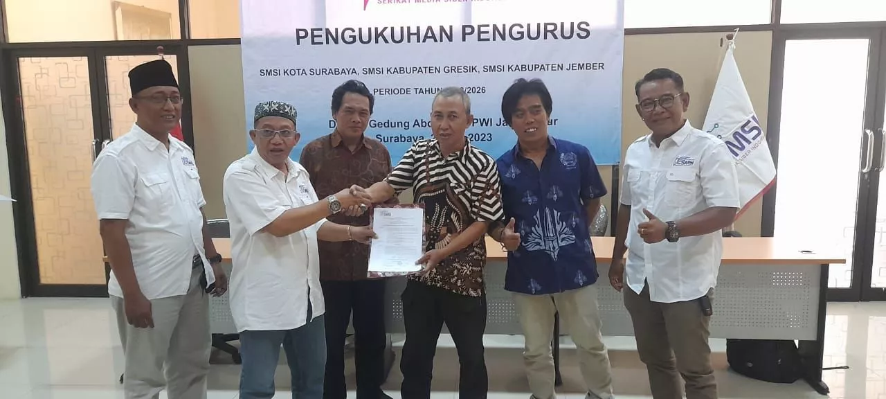 Tiga Kepengurusan SMSI Kota dan Kabupaten di Jatim Resmi Dikukuhkan