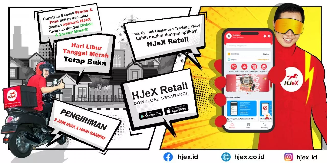 Ekspedisi HJeX Kini Hadirkan Aplikasi HJeX Retail