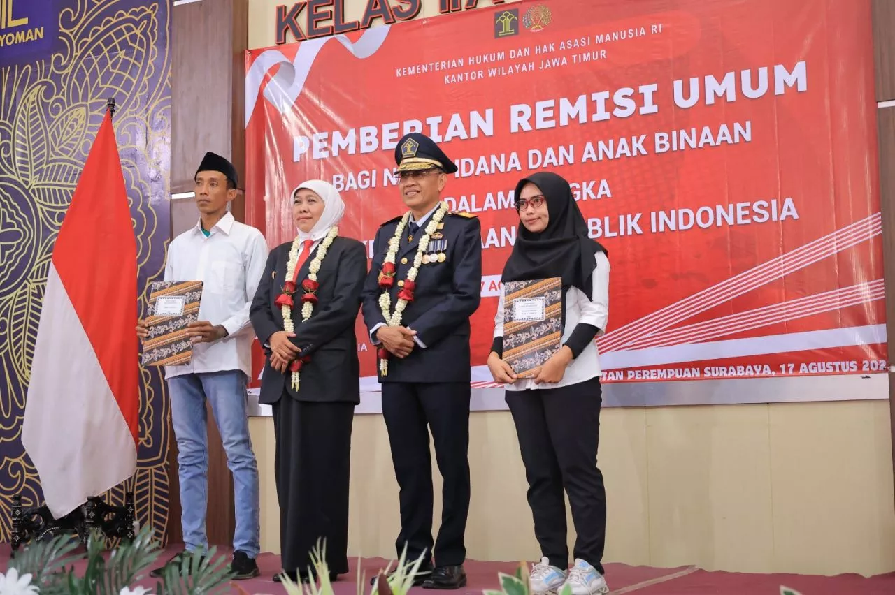 17.106 Narapidana Di Jatim Dapat Remisi HUT RI