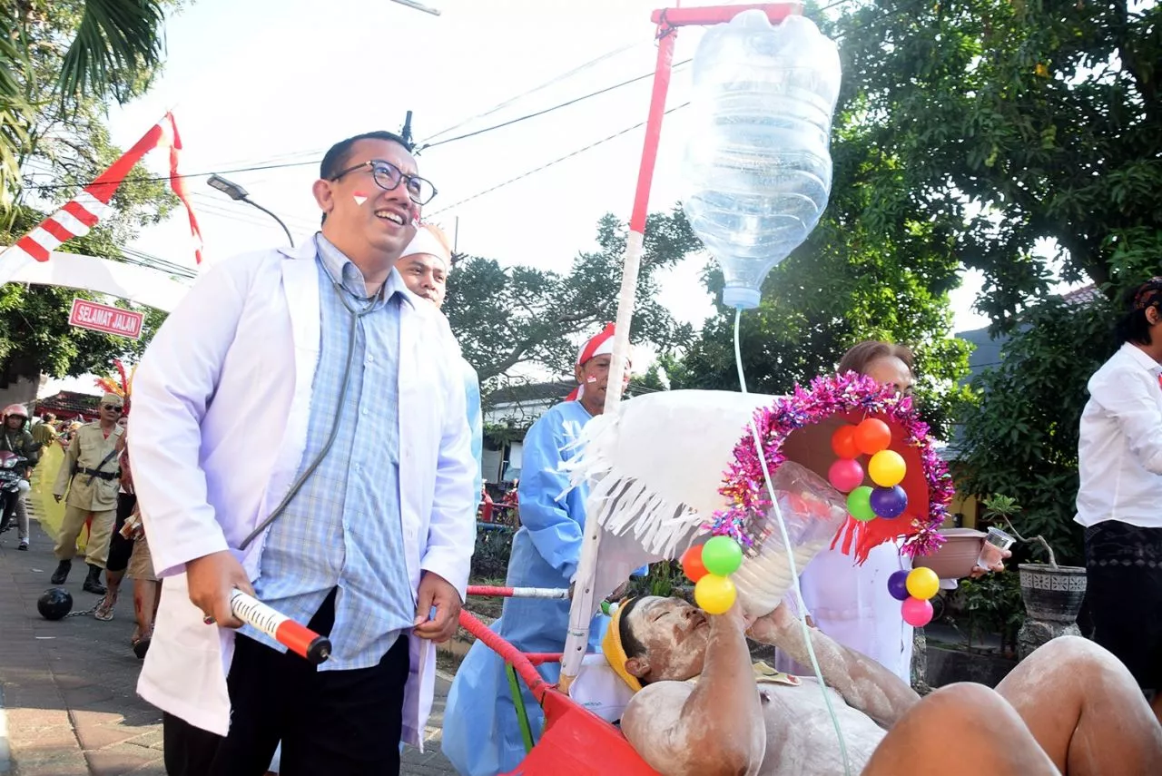 HUT Kemerdekaan RI ke-78, Anak Djoko Widodo ikut Karnaval Perjuangan di Surabaya