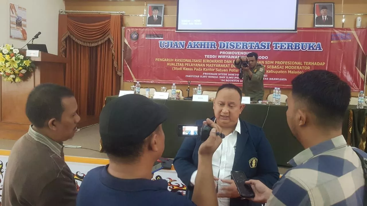Fokus Melayani, Kabid Perlindungan Masyarakat Satpol PP Kabupaten Malang Lulus S3 UB Dengan IPK 4