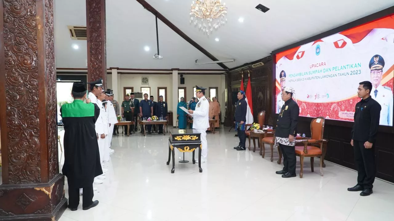 7 Kades PAW Di Lamongan Dilantik Bupati Yuhronur