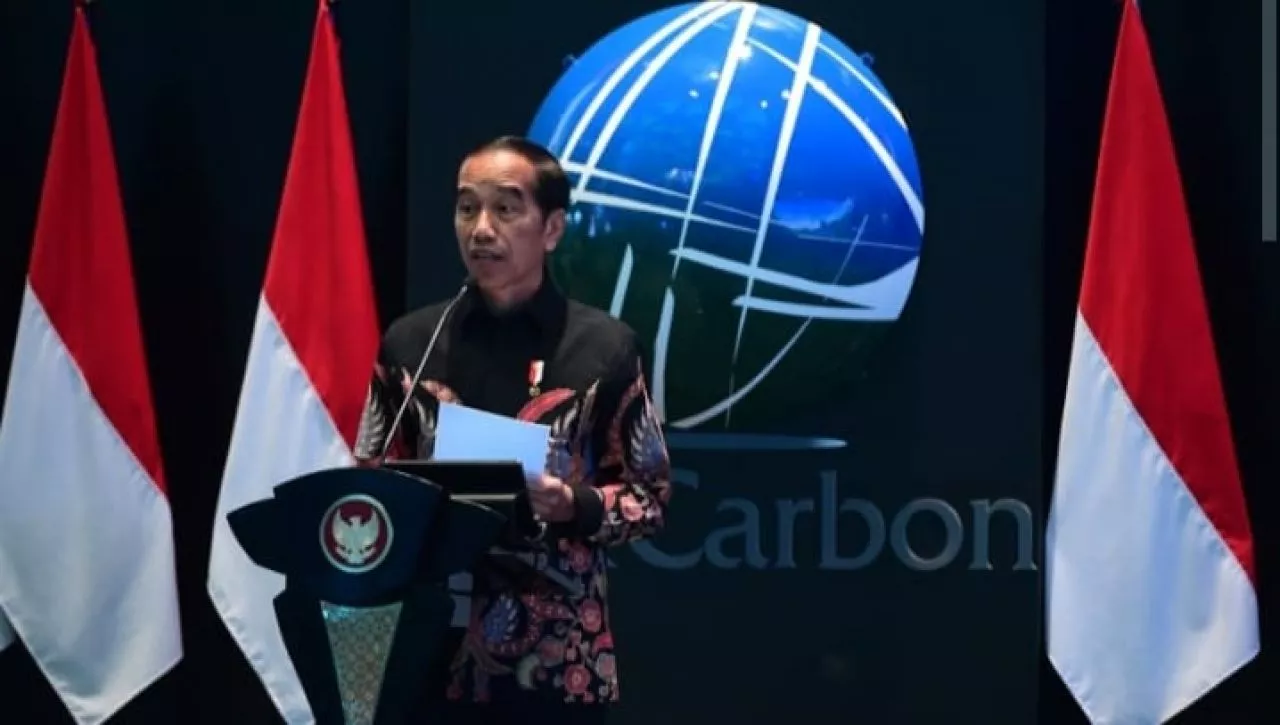 Presiden Joko Widodo Resmikan Peluncuran BEI IDXCarbon