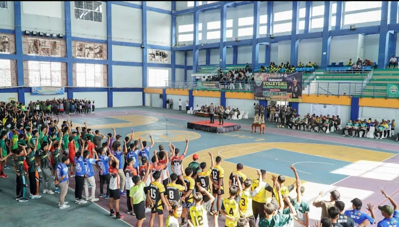 Puluhan Tim Bola Voli Ramaikan Turnamen Dandim Cup Lamongan