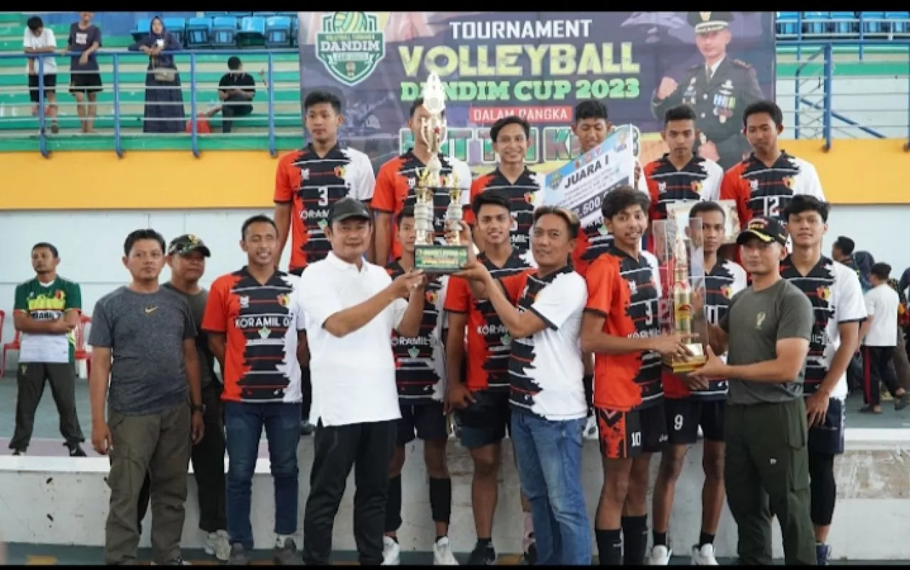 Turnamen Bola Voli Dandim Cup Lamongan, Ini Para Jawaranya
