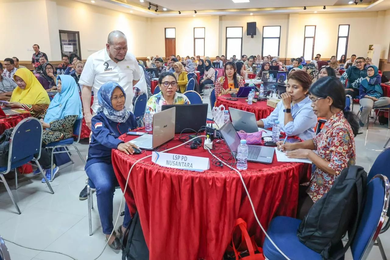 Pantau Kegiatan Upgrading Asesor Kompetensi, LaNyalla Ingatkan Soal Kompetisi Global