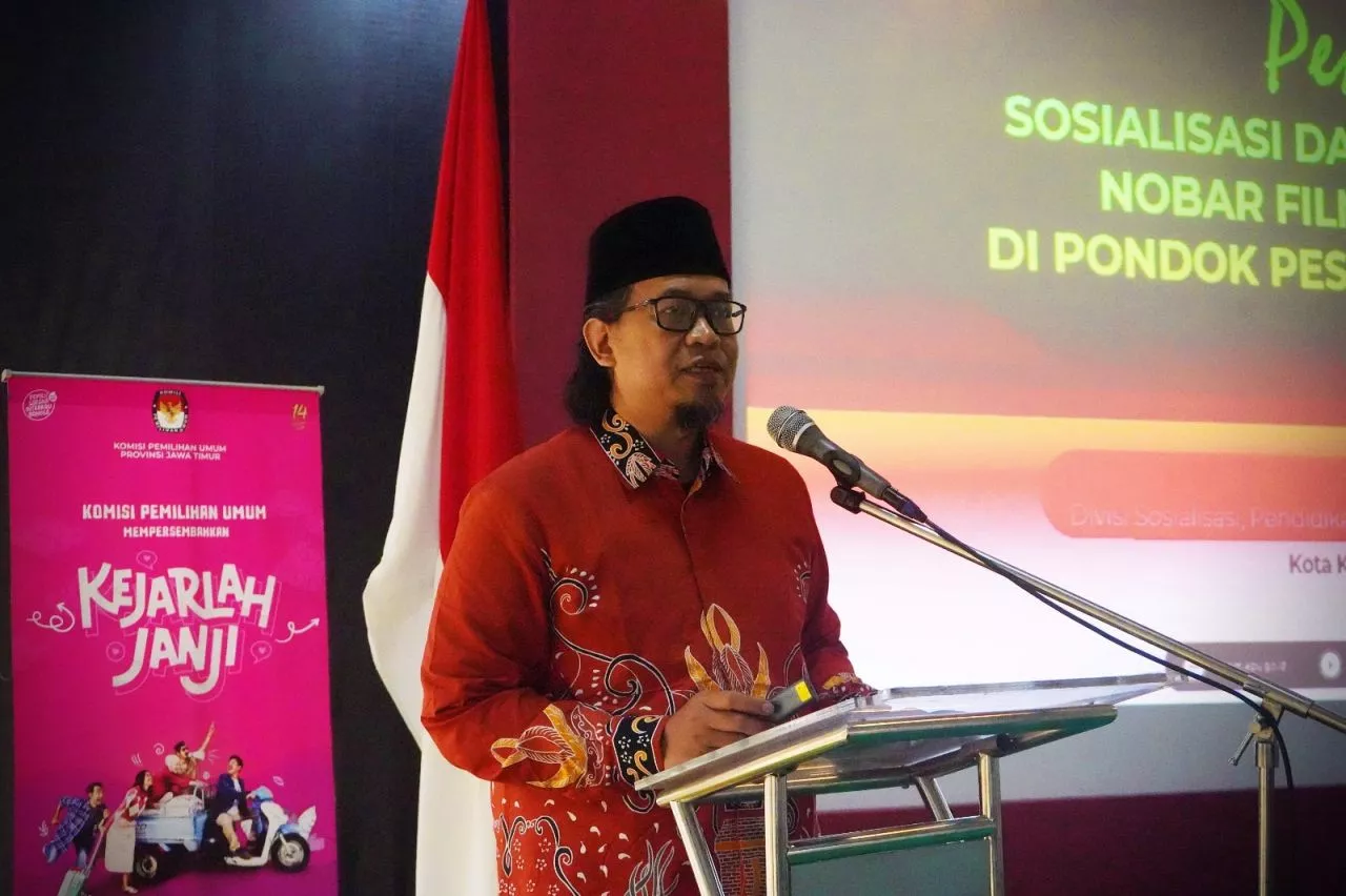 Momentum Hari Santri, KPU se Jatim Gelar Nobar Film Kejarlah Janji di 41 Ponpes di Jawa Timur