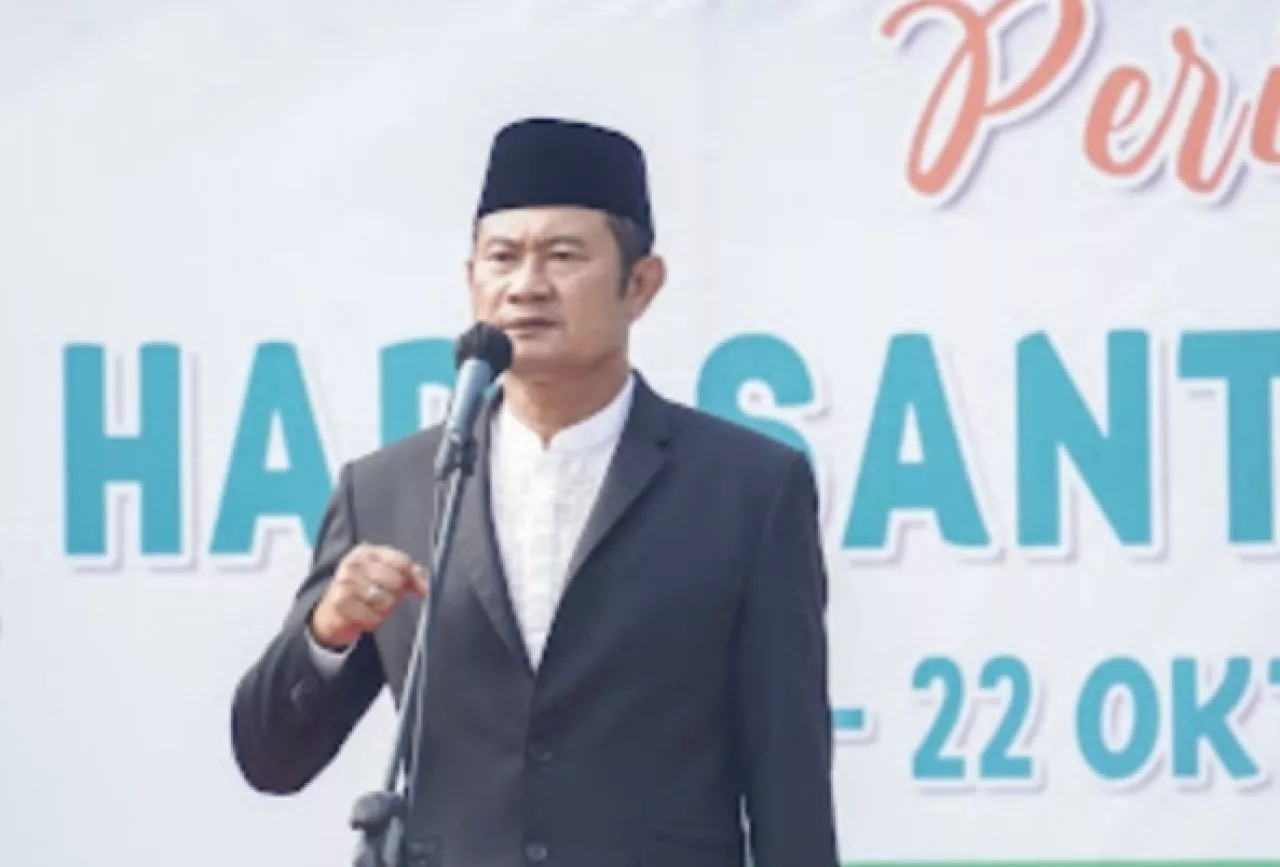 Di Hari Santri, Bupati Yuhronur Memaknai Tema Jihad Santri Jayakan Negeri, Seperti ini