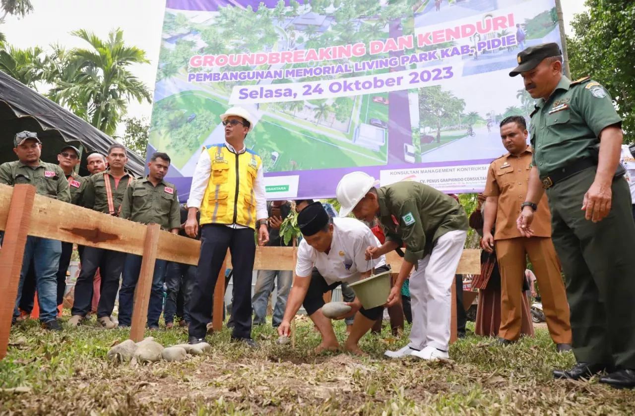 Proyek Pembangunan Masjid Di Bekas Lahan Rumah Geudong Aceh Di Mulai