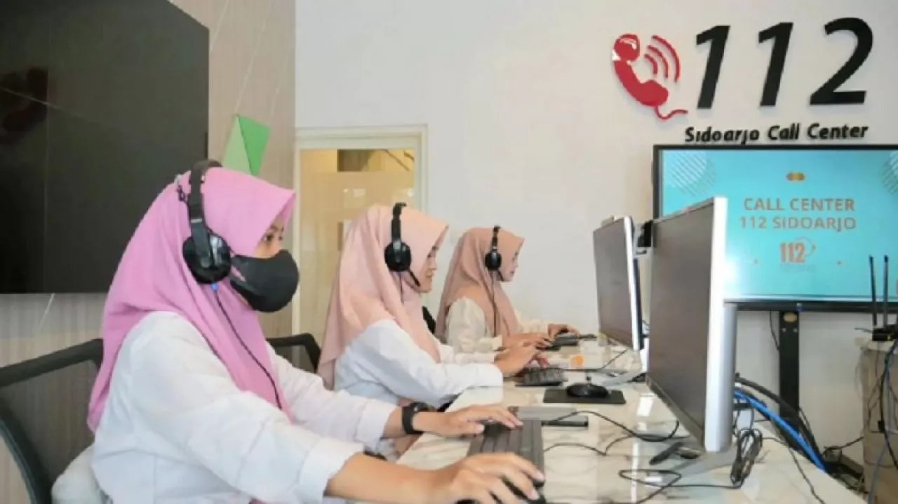 Masih Banyak Telpon Iseng Ke Call Center 112 Sidoarjo