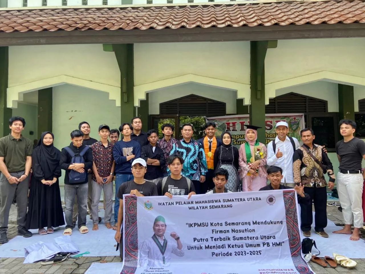 IKPMSU Semarang Gelar Diskusi, Santunan dan Deklarasi mendukung Firman Nasution for PB HMI Satu