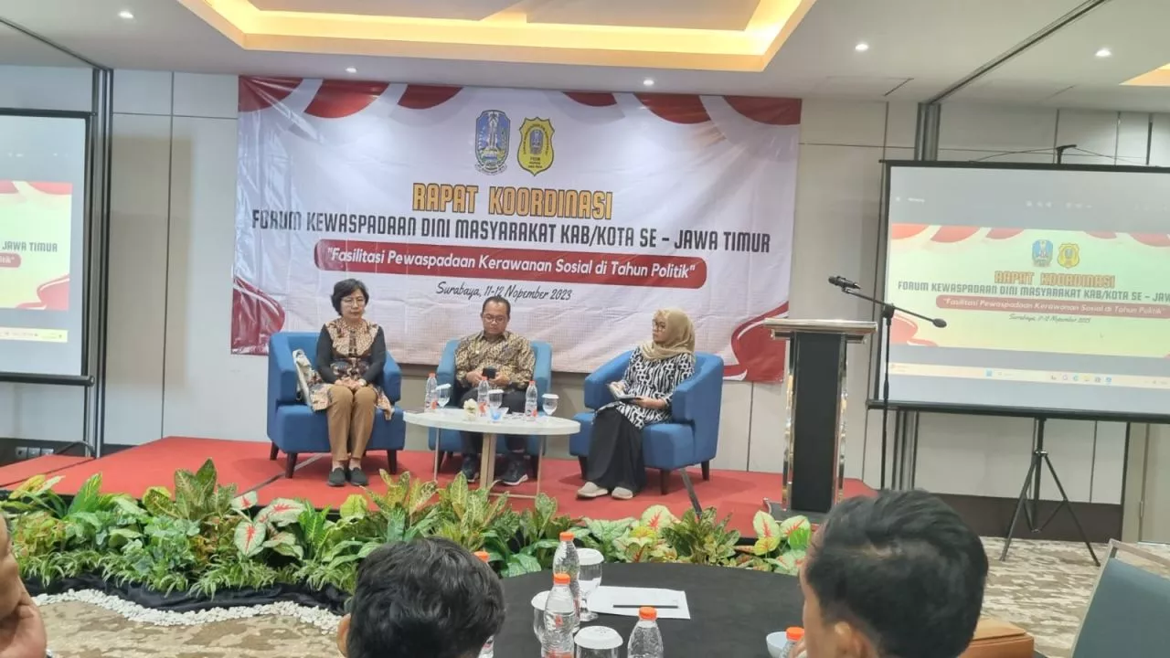 Ketua FKDM Jatim Ingatkan Kerawanan di Jatim Jelang Pilpres