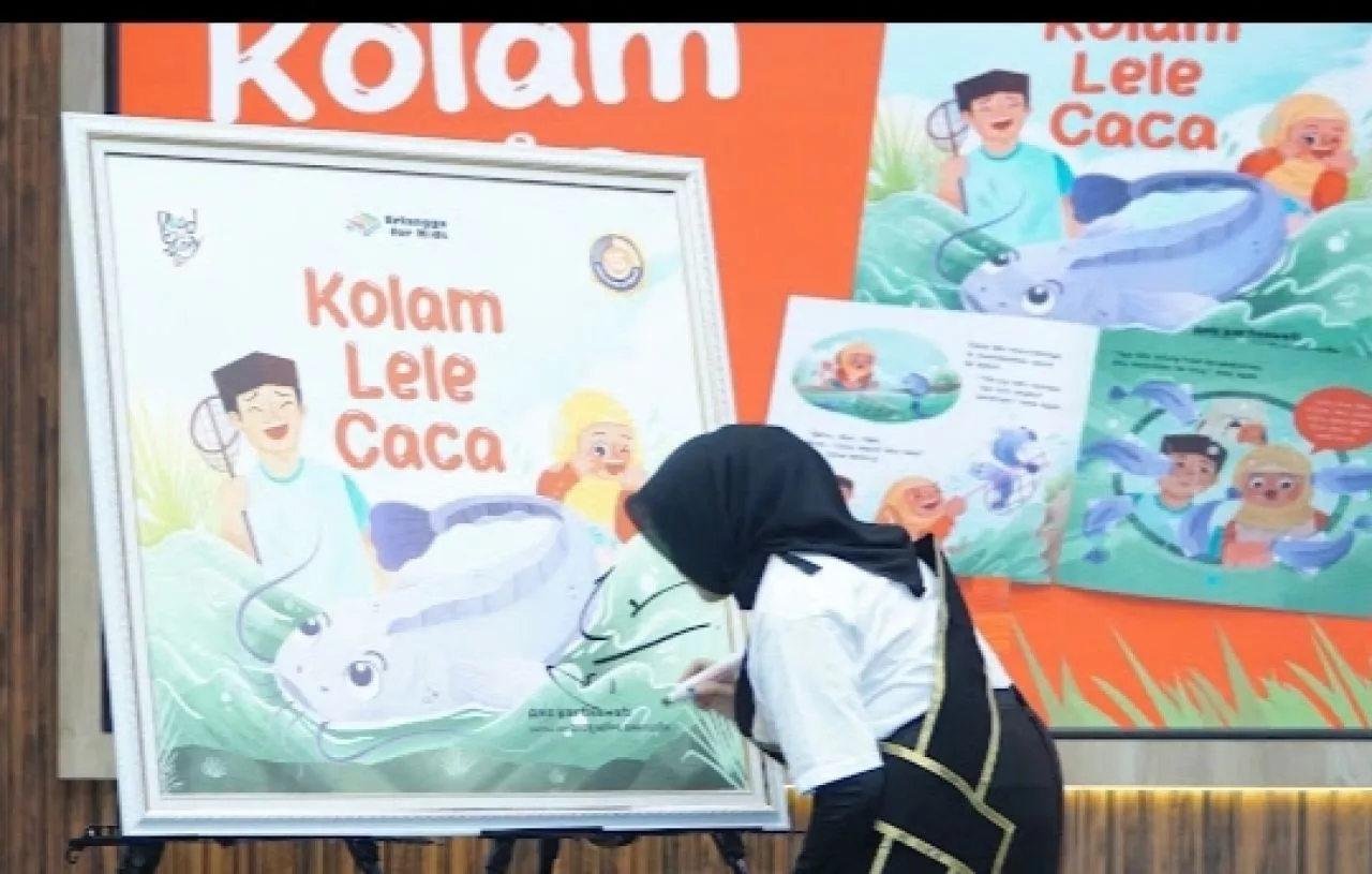 Bunda Paud Lamongan Luncurkan Buku Kolam Lele Caca untuk Penuhi Kebutuhan Literasi