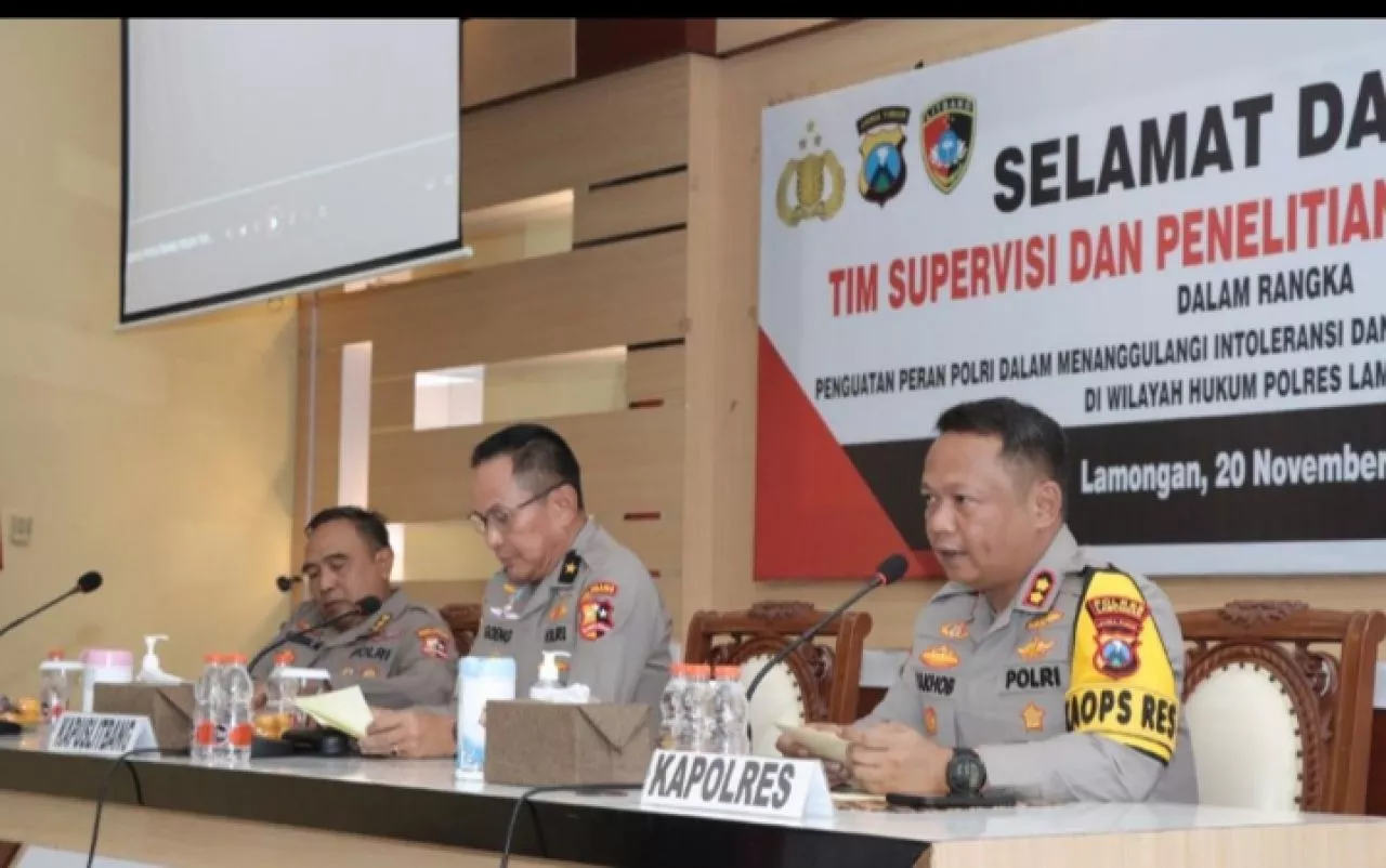 Kapuslitbang Polri Berkunjung ke Mapolres Lamongan