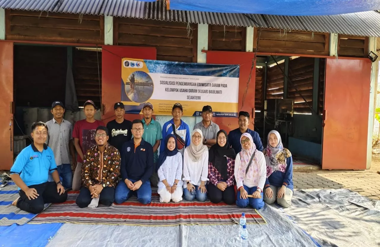 Sambangi Pansela, Prodi Ilmu Kelautan UB Perkuat Pengelolaan Eduecotourism Tambak Garam Bajulmati