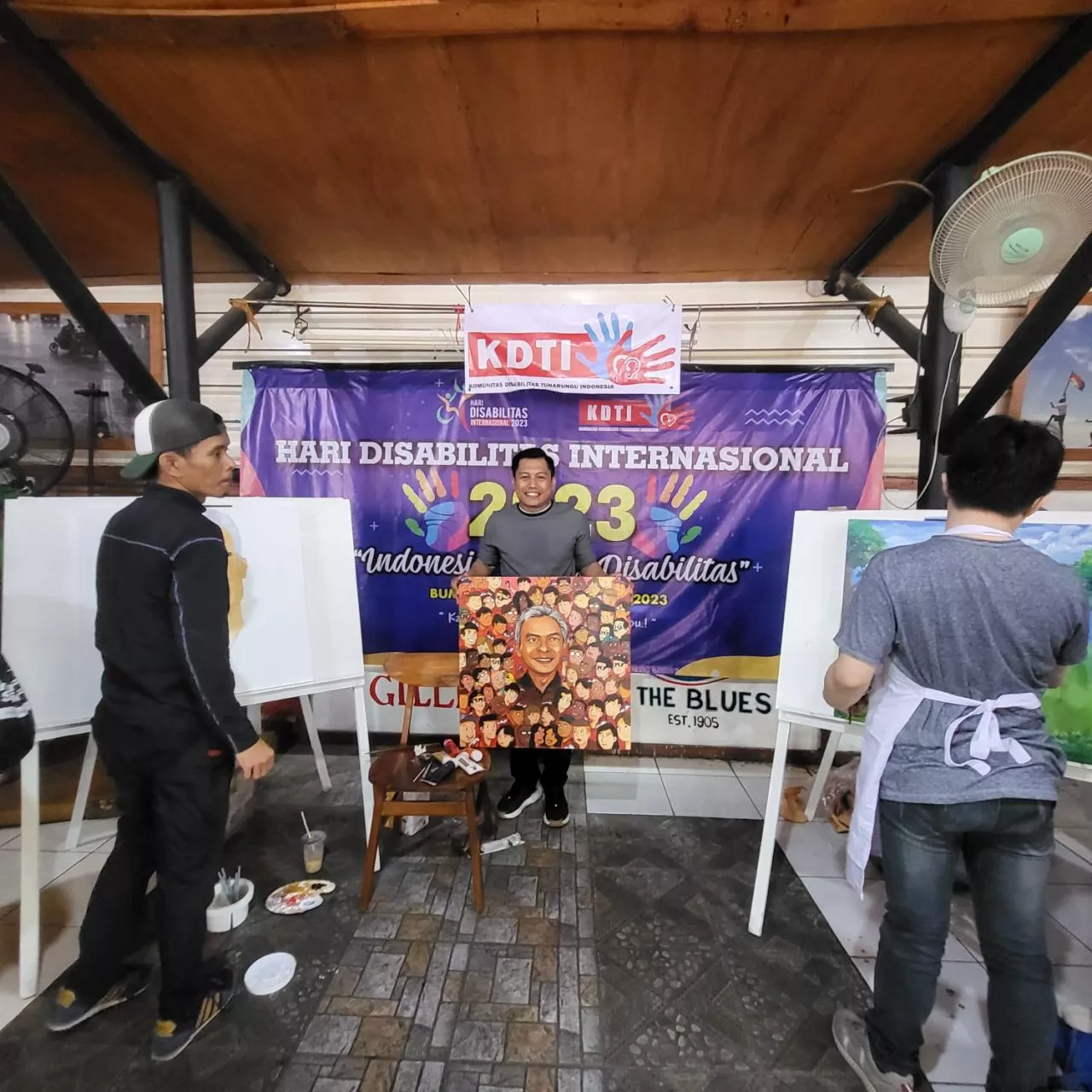 Disabilitas Lukis Capres Ganjar Pranowo, Abdul Ghoni: Ganjar Memiliki Komunikasi Massa yang Baik