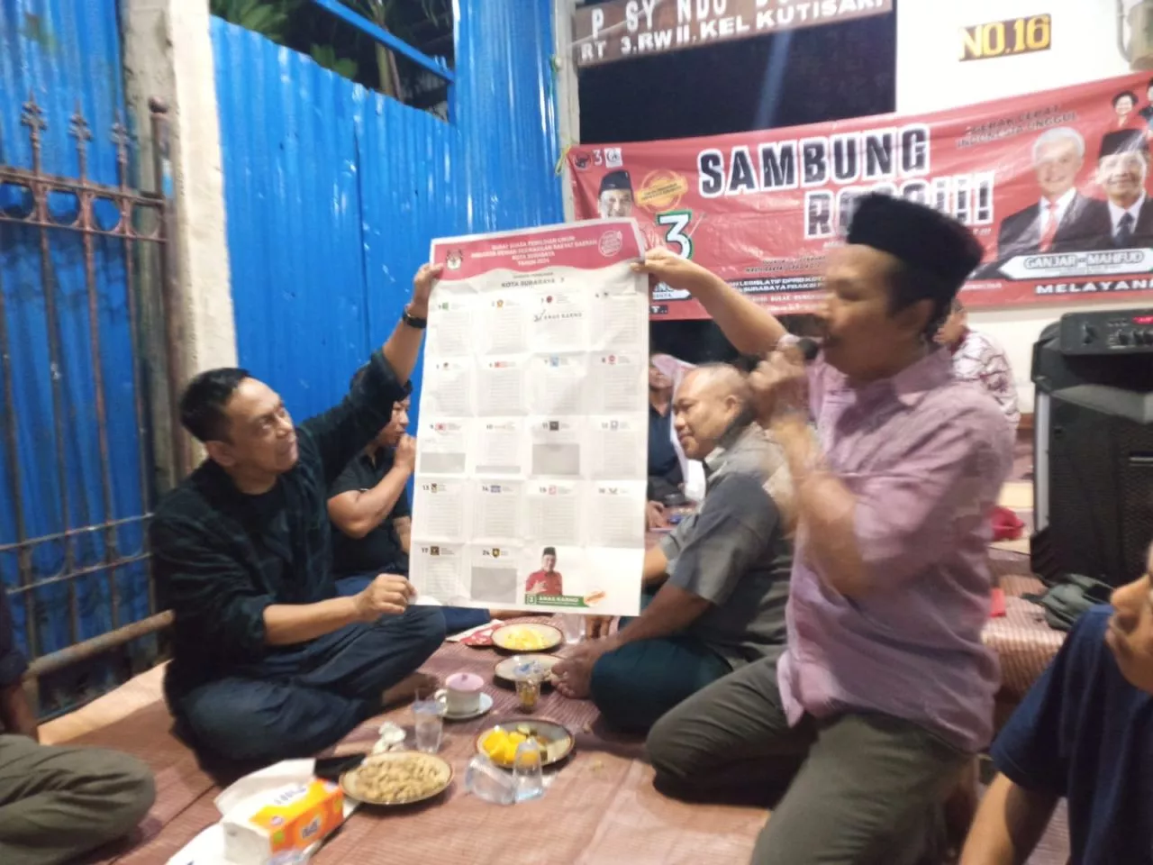 Kampanye di Kutisari, Kepala Bappilu PDIP Surabaya Ajak Coblos Nomor Tiga