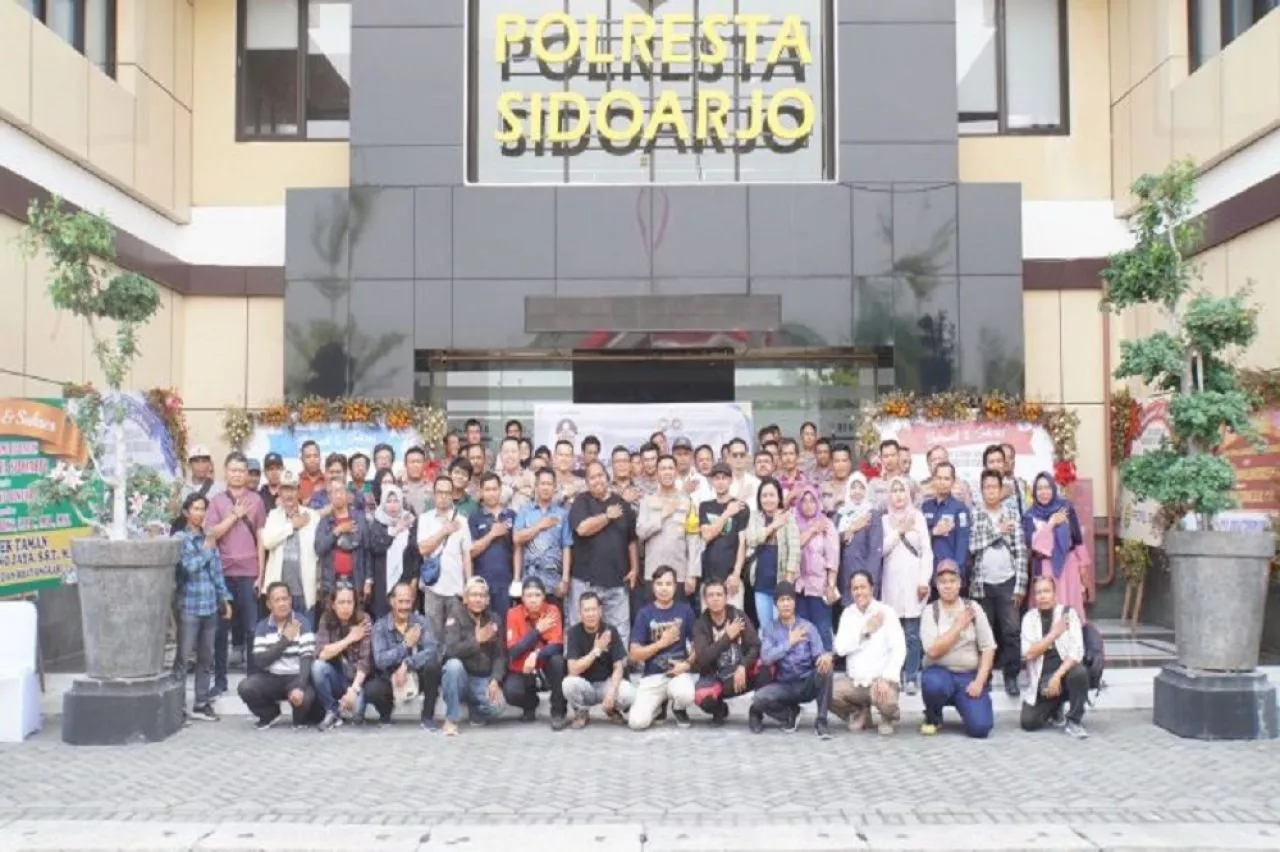 Kapolresta Sidoarjo Silaturahmi dengan Wartawan