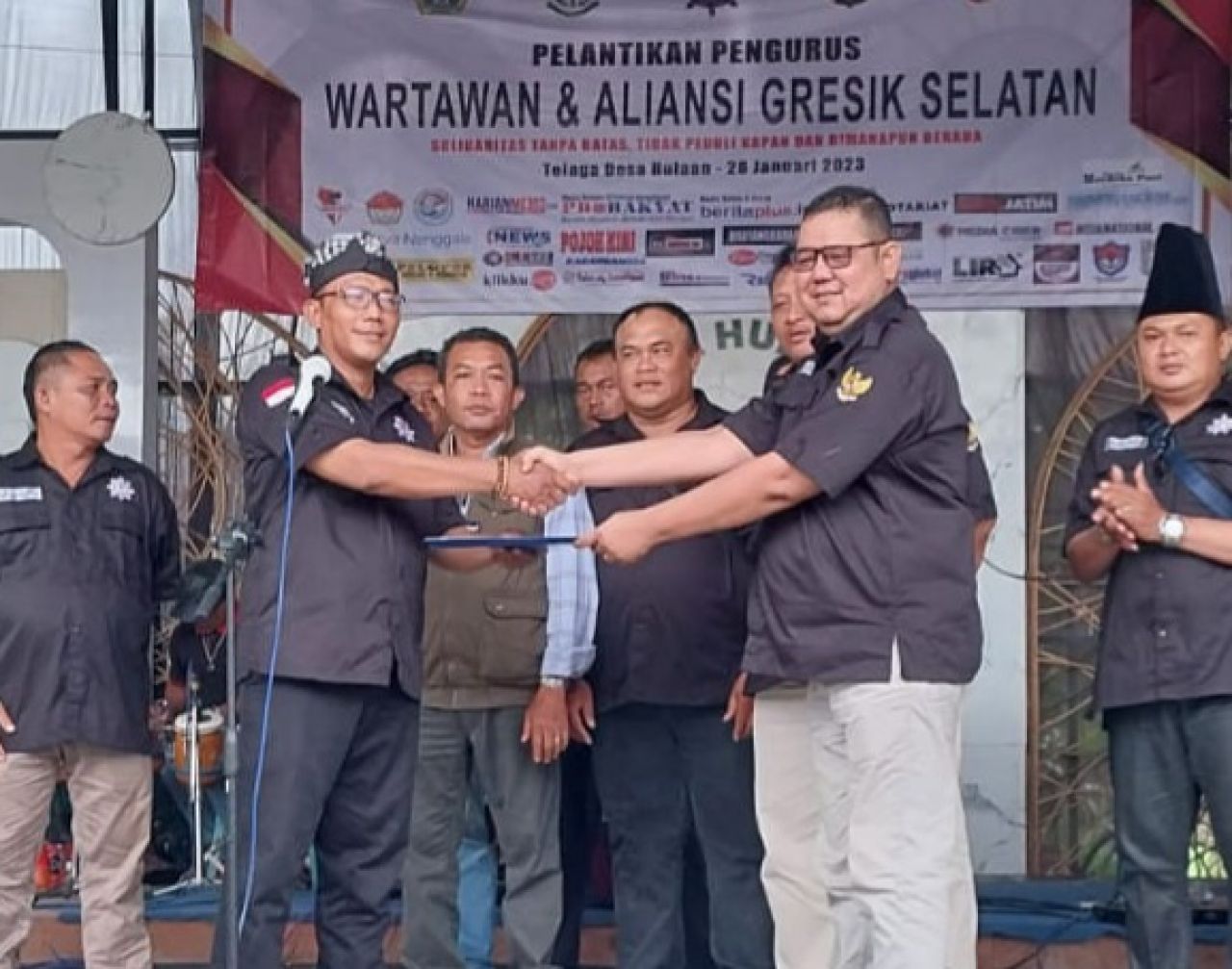 Pengurus Wartawan dan Aliansi Gresik Selatan Resmi Dikukuhkan