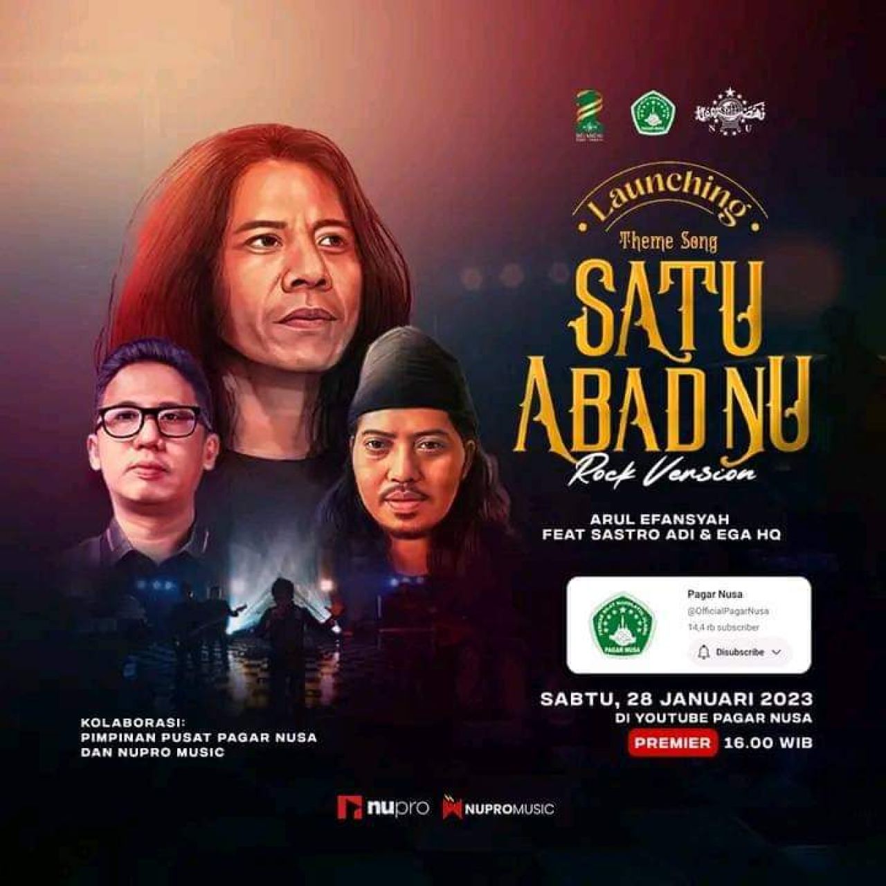 Theme Song 1 Abad NU Rock Version, Suguhkan Sensasi Berbeda dari Eks Vokalis Power Metal