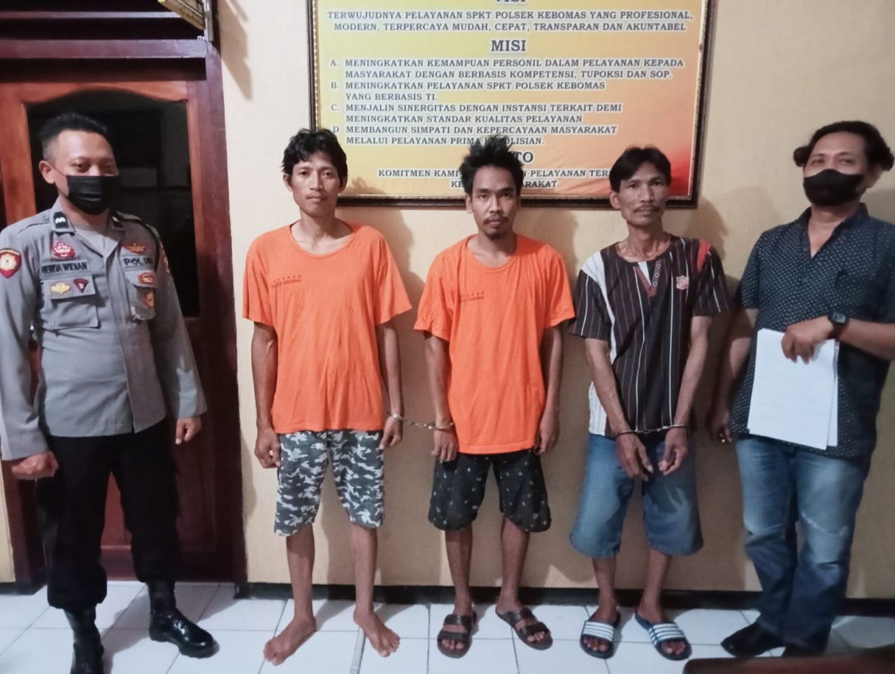 Polres Gresik Berhasil Amankan Tiga Tersangka Pencurian di Pergudangan Kebomas, Kerugian Capai 454jt