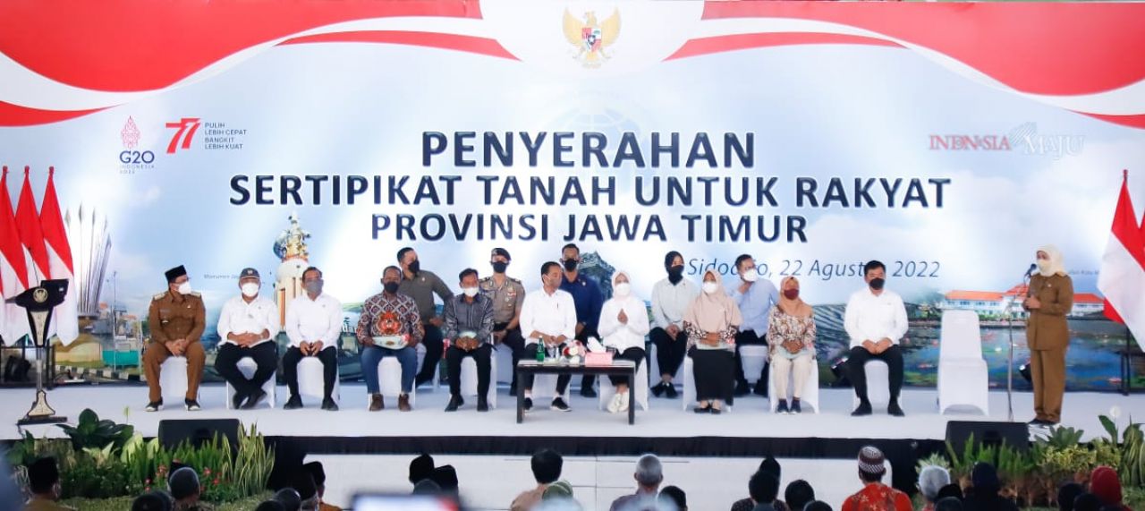 PTSL Jatim Tahun 2022 Capai 100 Persen