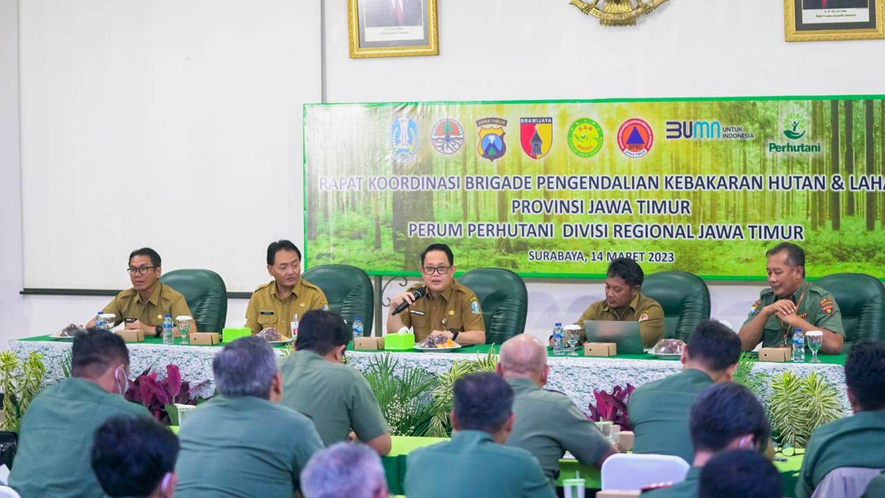 Hadapi Kemarau Panjang, Sekdaprov Minta Seluruh  Pihak Antisipasi Kebakaran Hutan Di Jatim