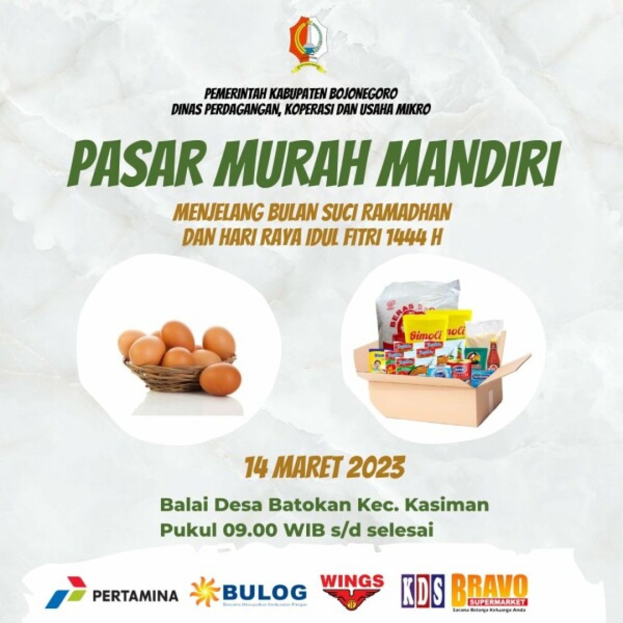 Pemkab Bojonegoro Gelar Pasar Murah Menyambut Ramadhan 1444 H