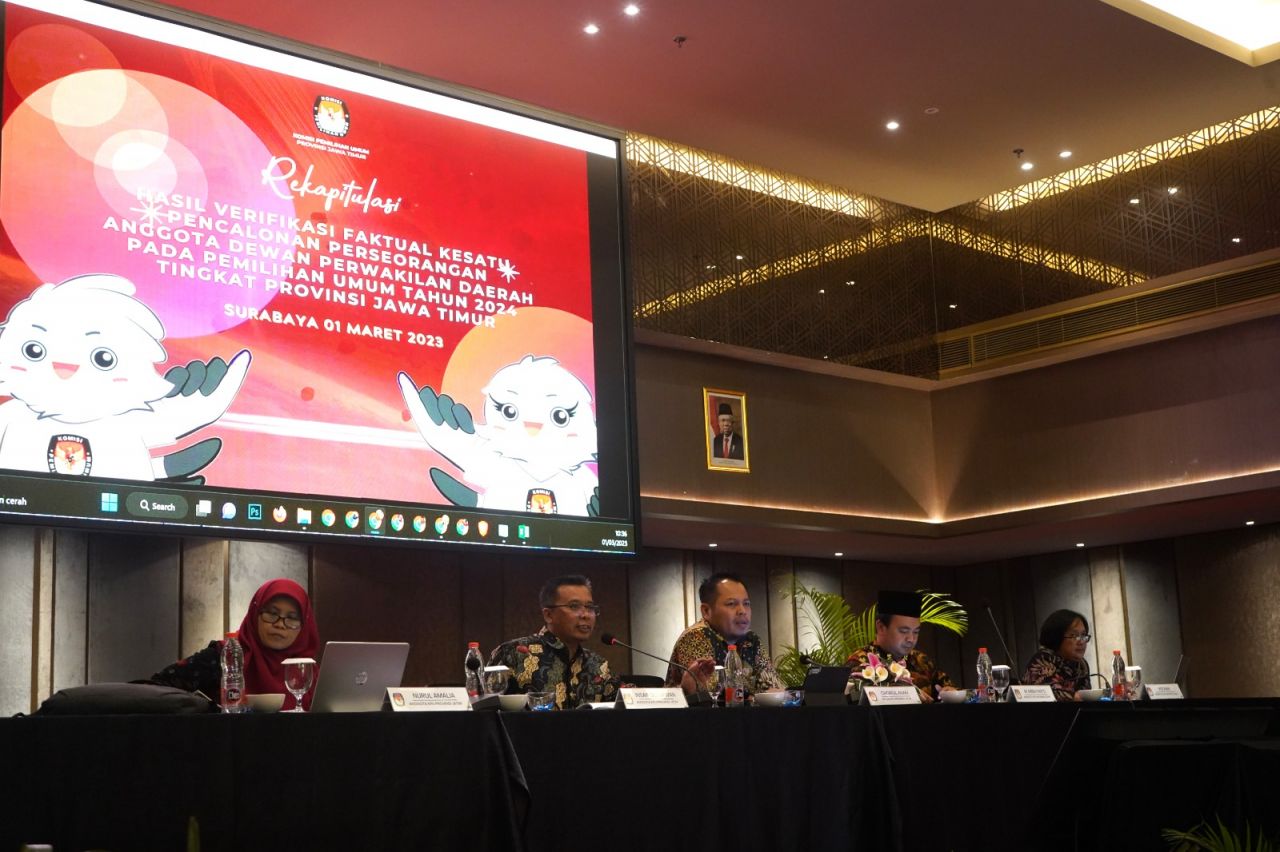 Sebanyak 6 Dari 20 Bacalon DPD Dinyatakan Memenuhi Syarat Verifikasi Faktual Dukungan Pemilih