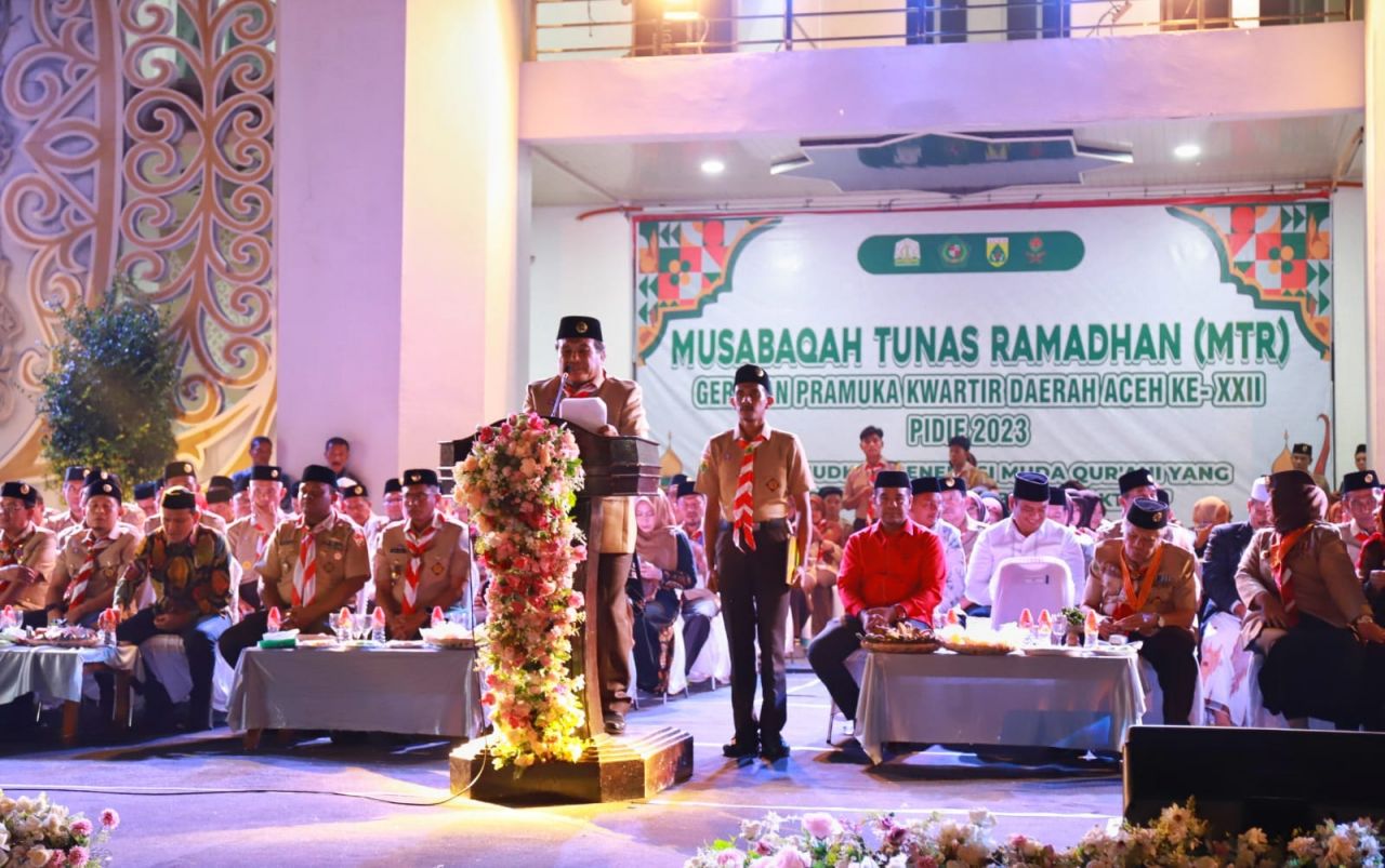 PJ Bupati Pidie Resmi Membuka Musabaqoh Tunas Ramadhan XXII Kwartir Daerah Gerakan Pramuka Aceh
