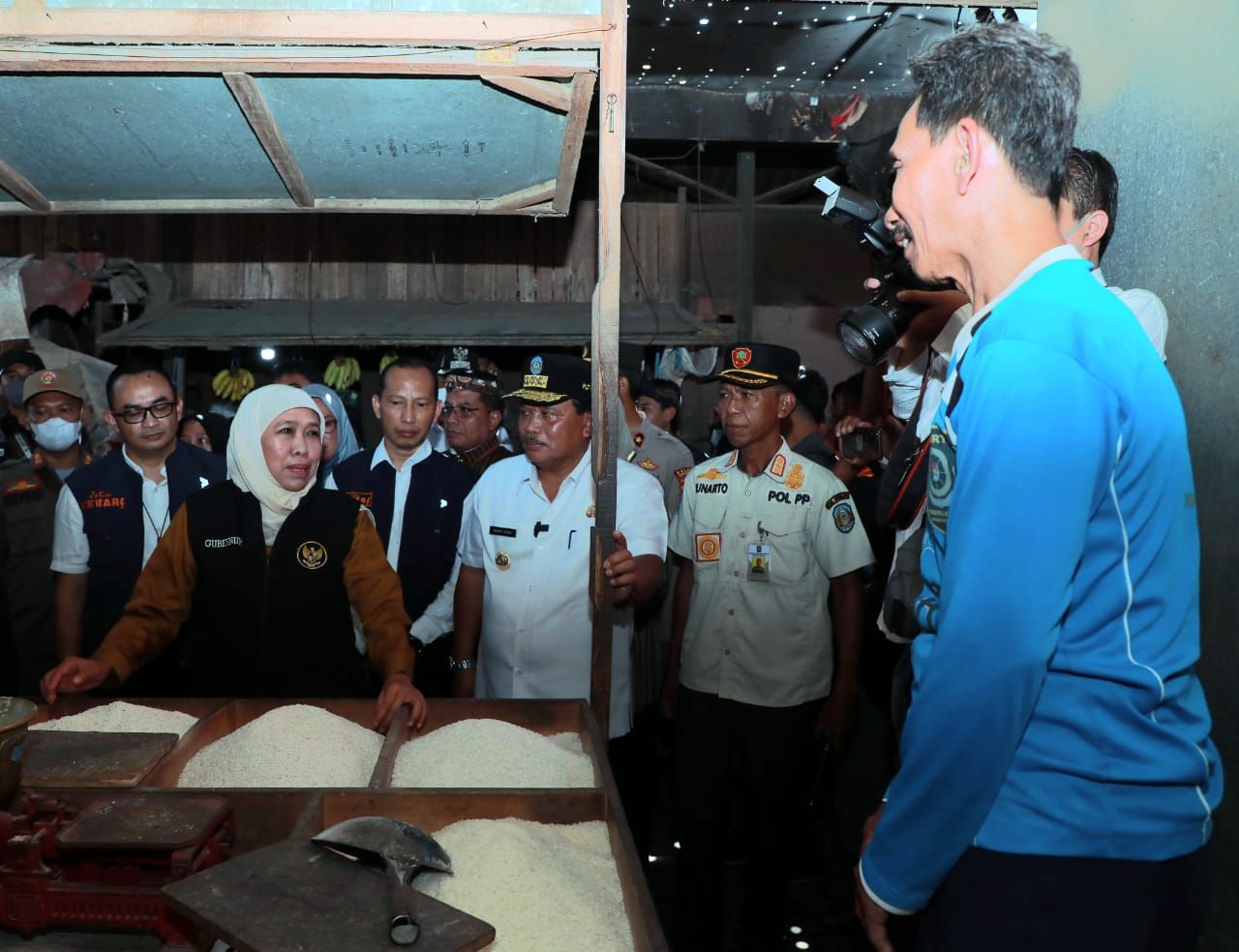 Di Pasar Wage Nganjuk Pedagang Banyak Menjual Beras Premium