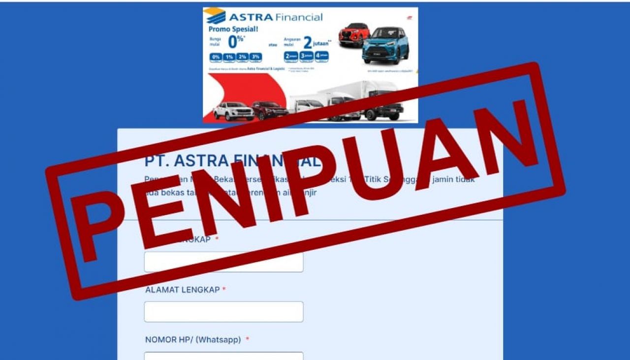 Waspada Penipuan Mengatasnamakan Astra Financial