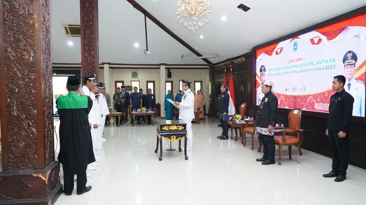 7 Kades PAW Di Lamongan Dilantik Bupati Yuhronur