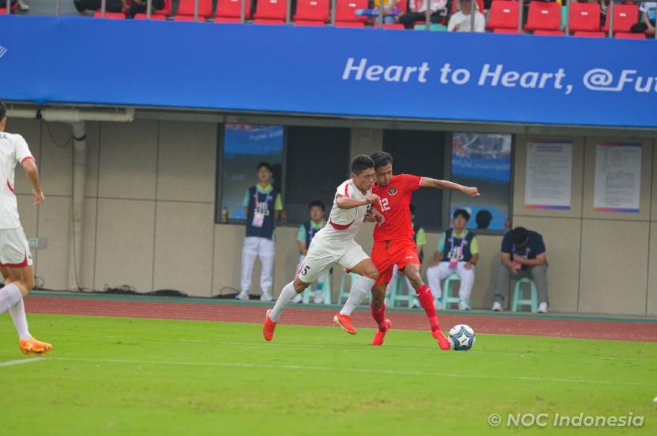 Meski Kalah 0-1 Dari Korut, Timnas Asian Games Tetap Lolos 16 Besar