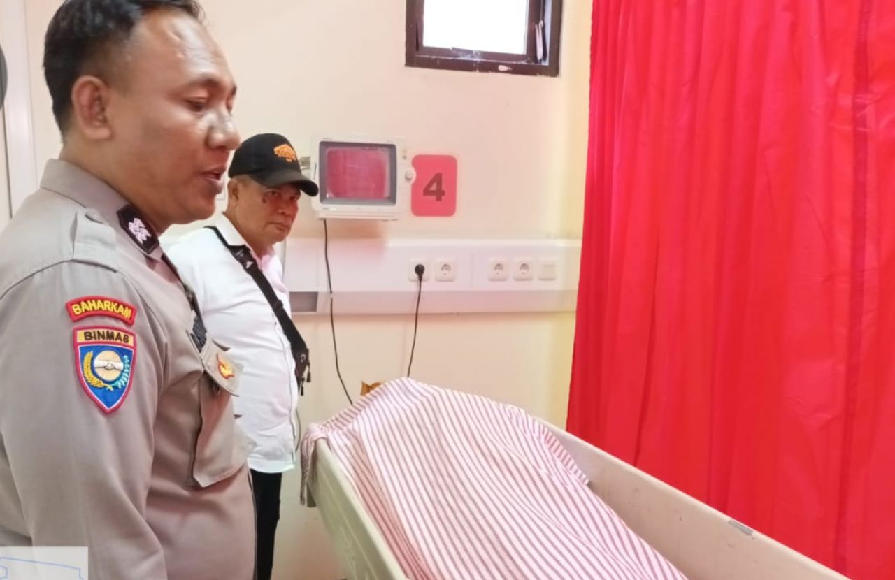 Jasad korban saat masih di rumah sakit, Senin (16/10/2023) ZR 