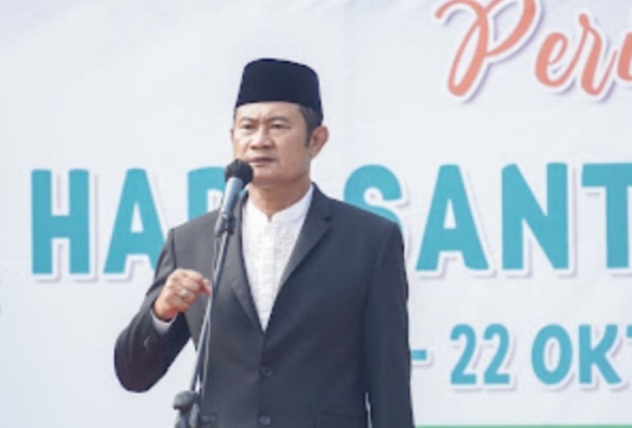 Di Hari Santri, Bupati Yuhronur Memaknai Tema Jihad Santri Jayakan Negeri, Seperti ini