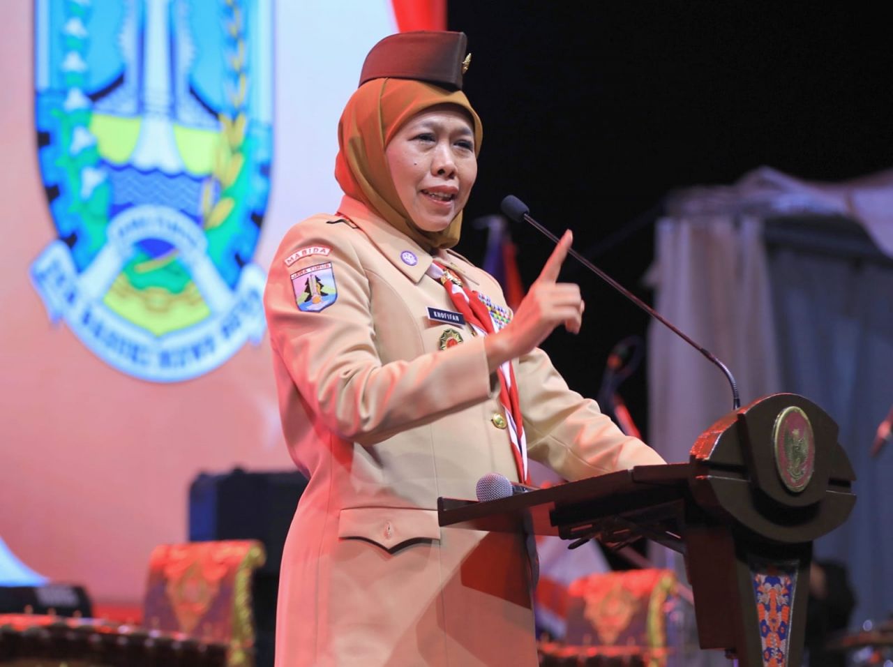Kakak Khofifah Doakan Peserta Jambore Pramuka Kwartir Daerah Jatim 2023 Di Tuban
