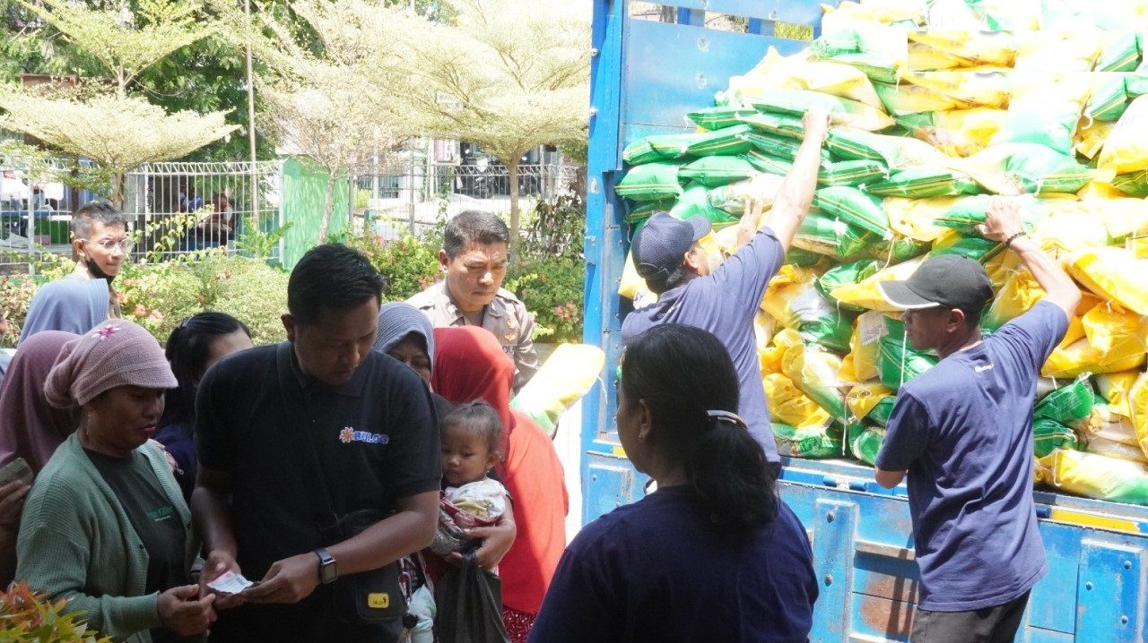 Gerakan Pangan Murah Stabilkan Pasokan Dan Harga Beras Di Nganjuk