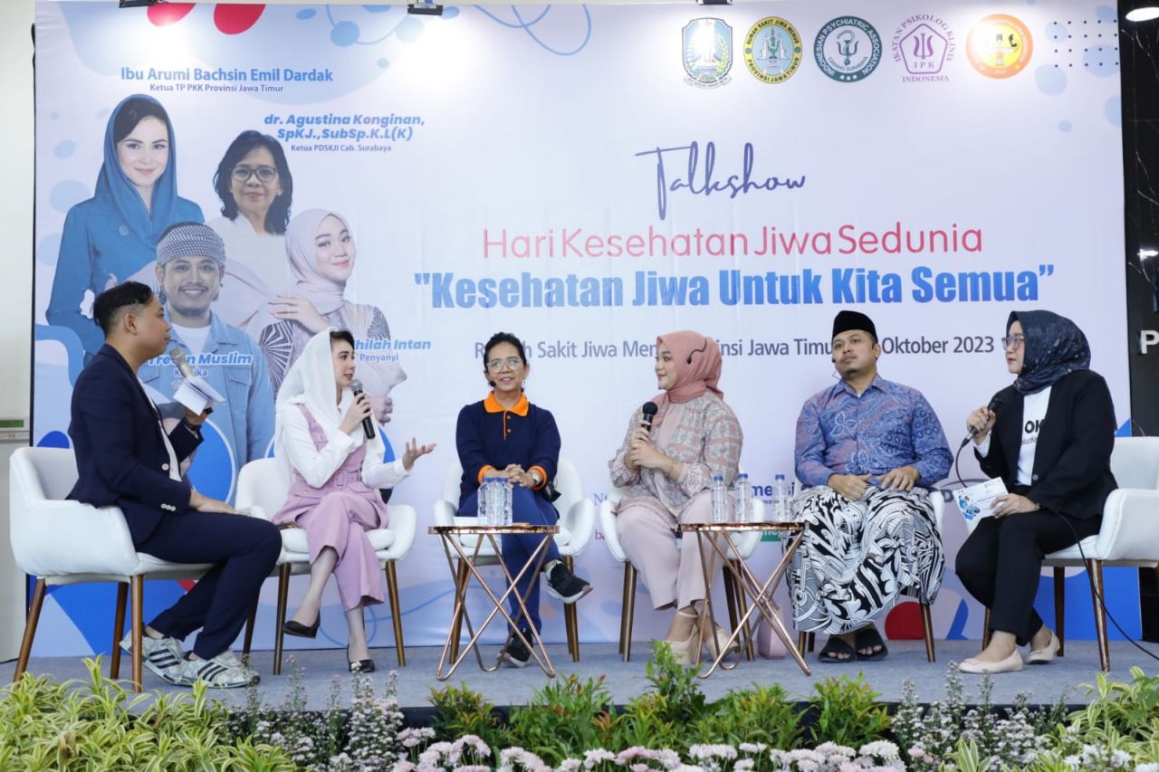 Ketua TP PKK Jatim Arumi Sebut Pentingnya Jaga Kesehatan mental Dalam Mendidik Anak