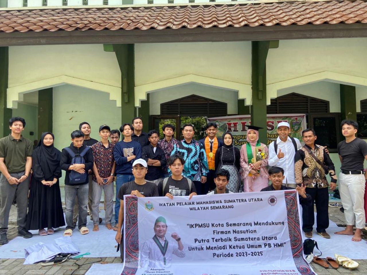 IKPMSU Semarang Gelar Diskusi, Santunan dan Deklarasi mendukung Firman Nasution for PB HMI Satu