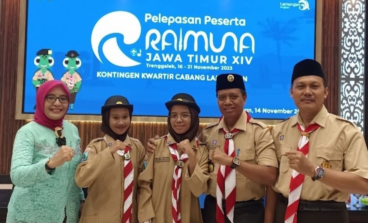 32 Kontingen Pramuka Penegak Lamongan Ramaikan Raida XIV di Trenggalek